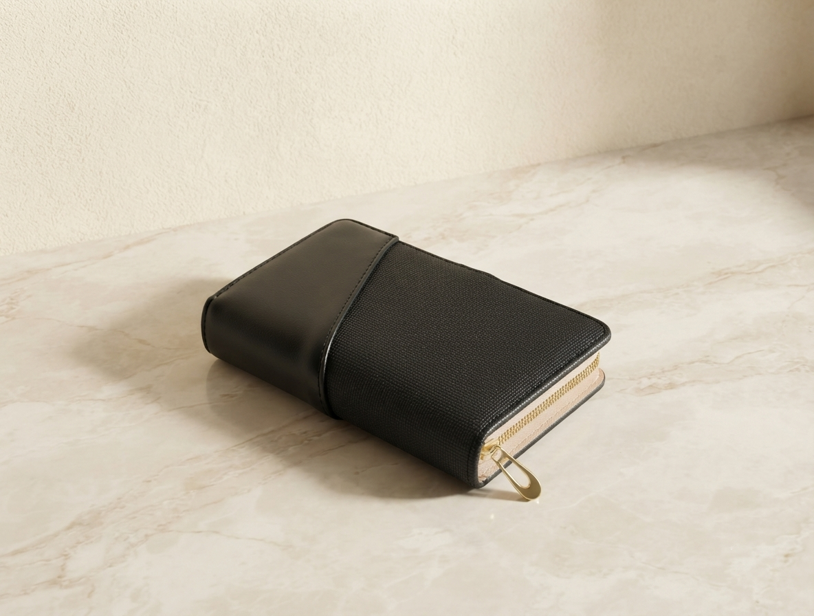 Black PU Synthetic Leather Wallet