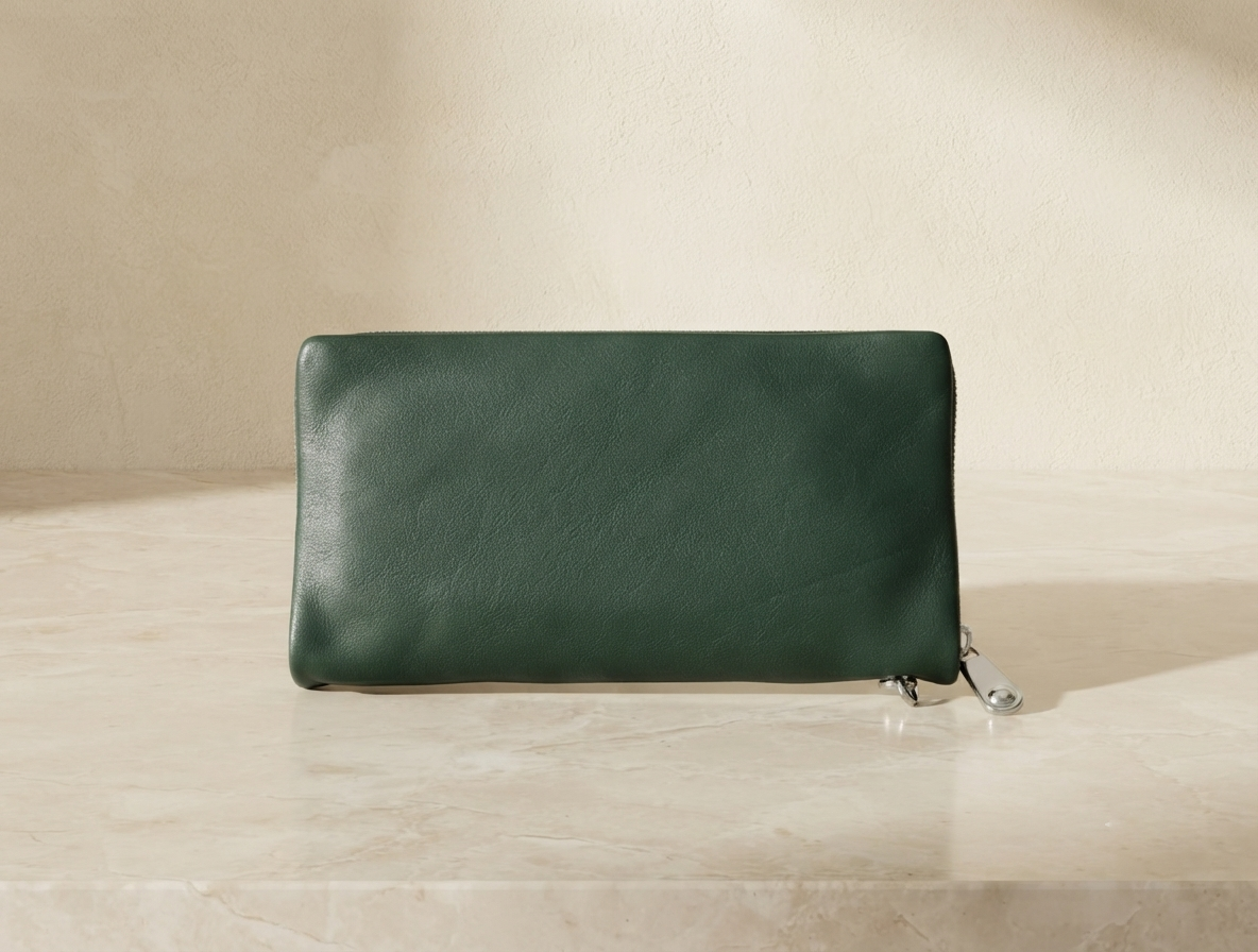 Bottle Green Premium PU Leather Wallet
