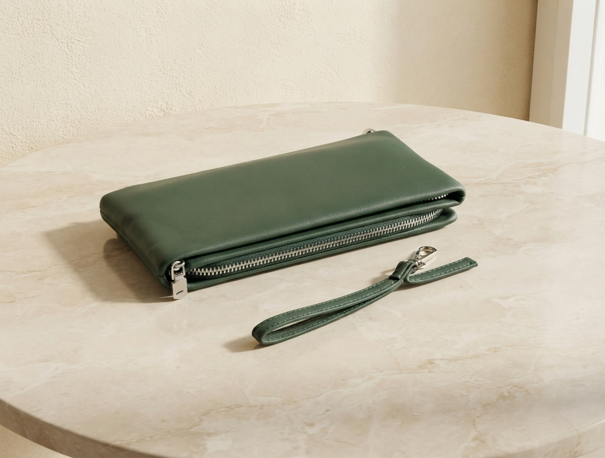 Bottle Green Premium PU Leather Wallet