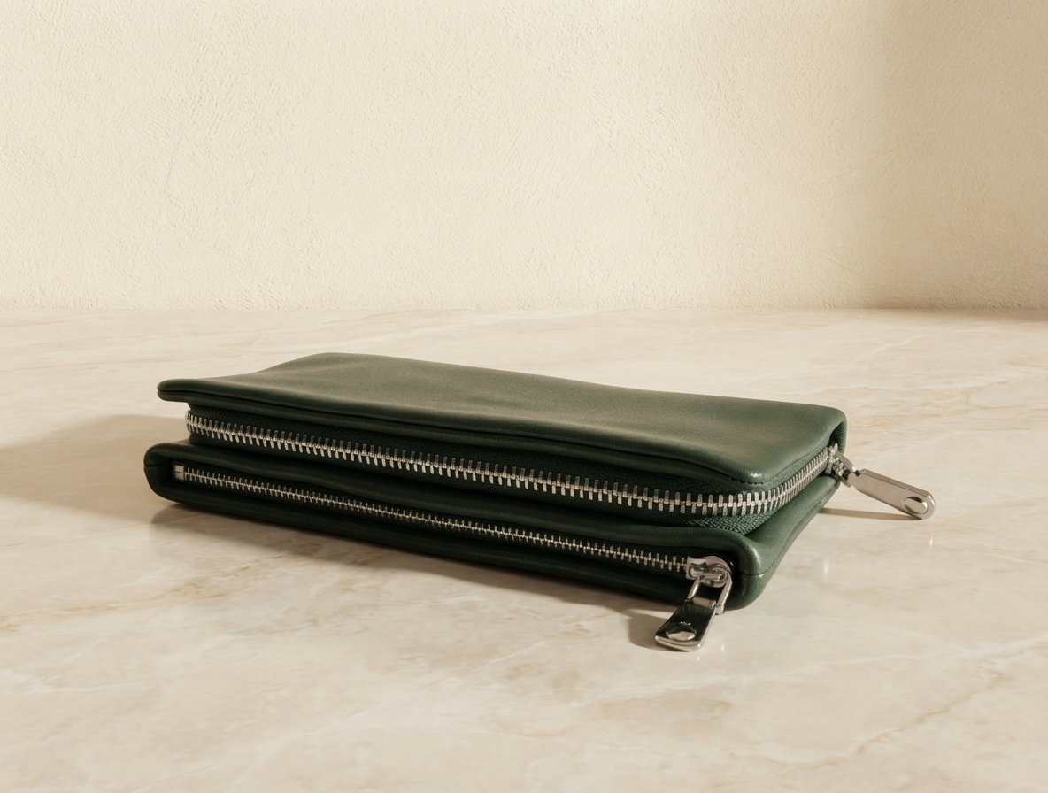 Bottle Green Premium PU Leather Wallet
