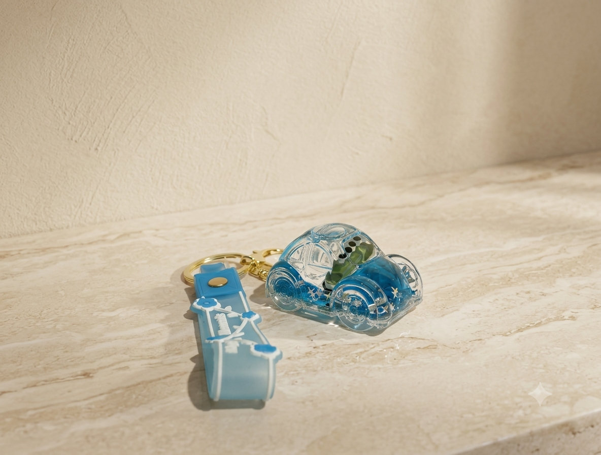 Ocean Inspired Keychain & Charm