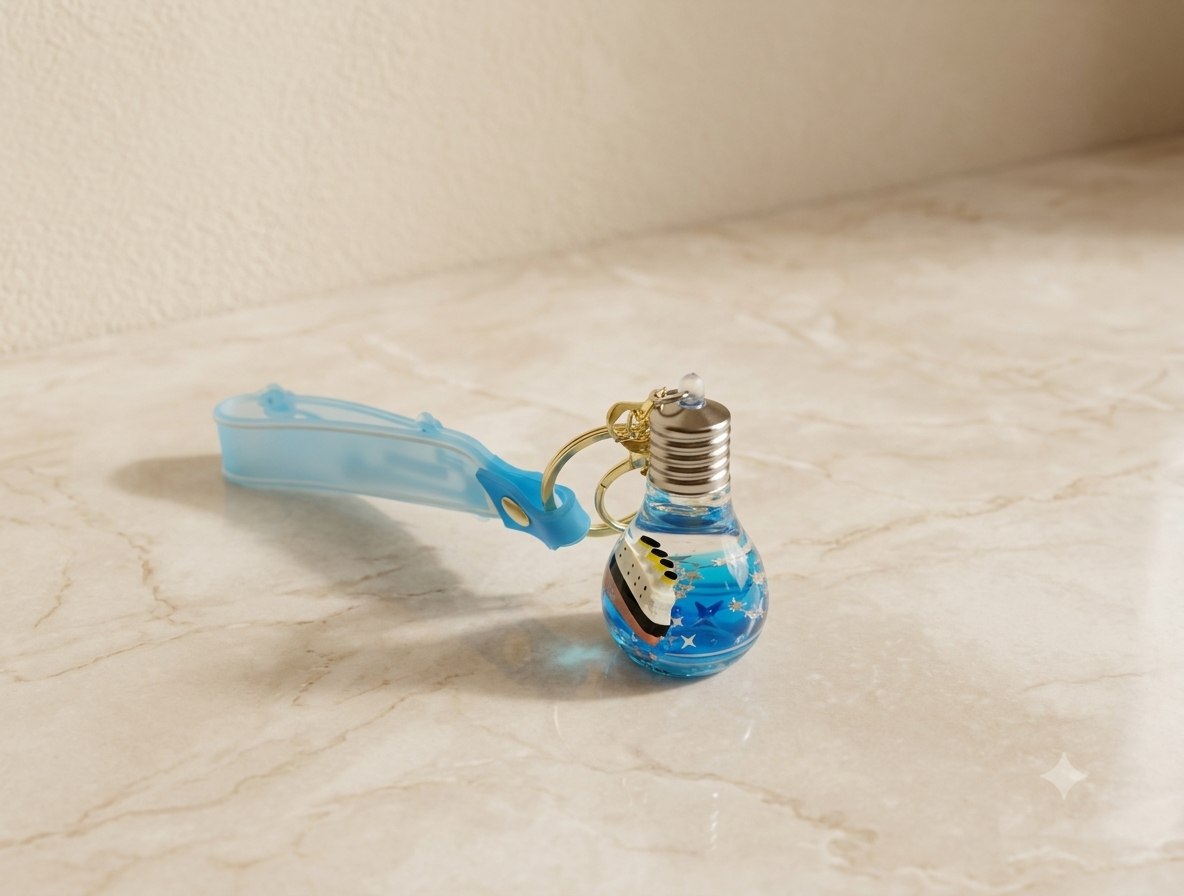 Ocean Inspired Keychain & Charm
