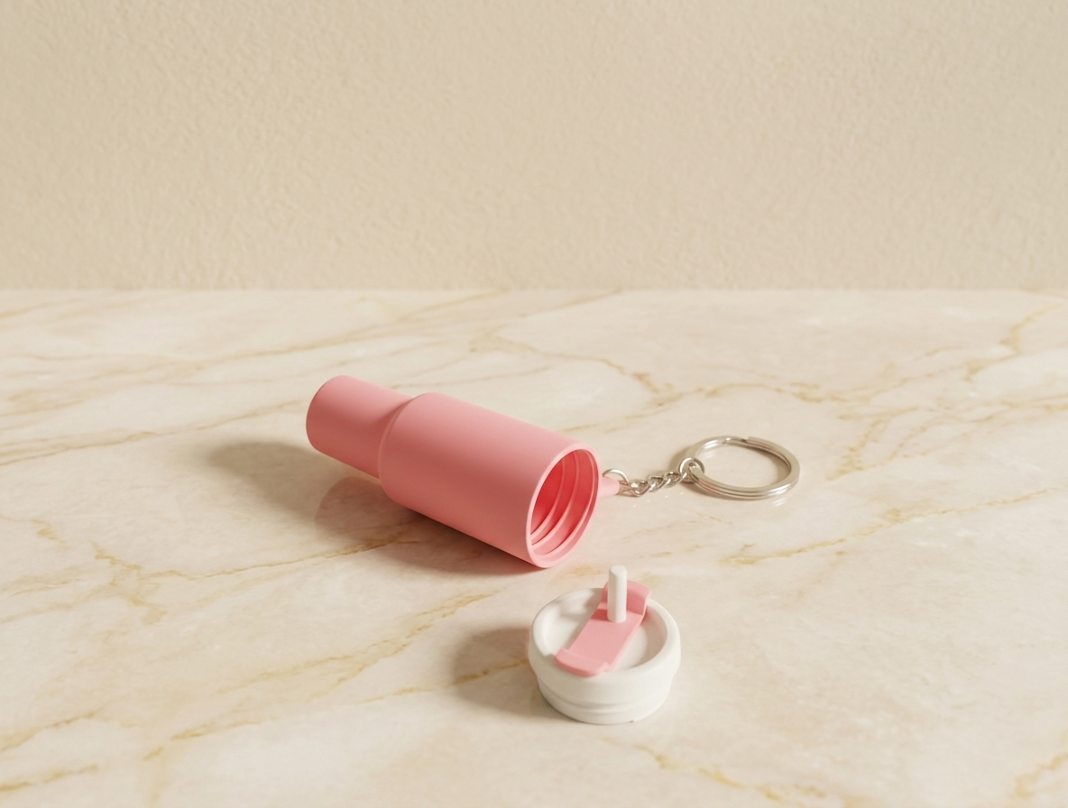 Tumbler Style Keychain - Plastic Accessory