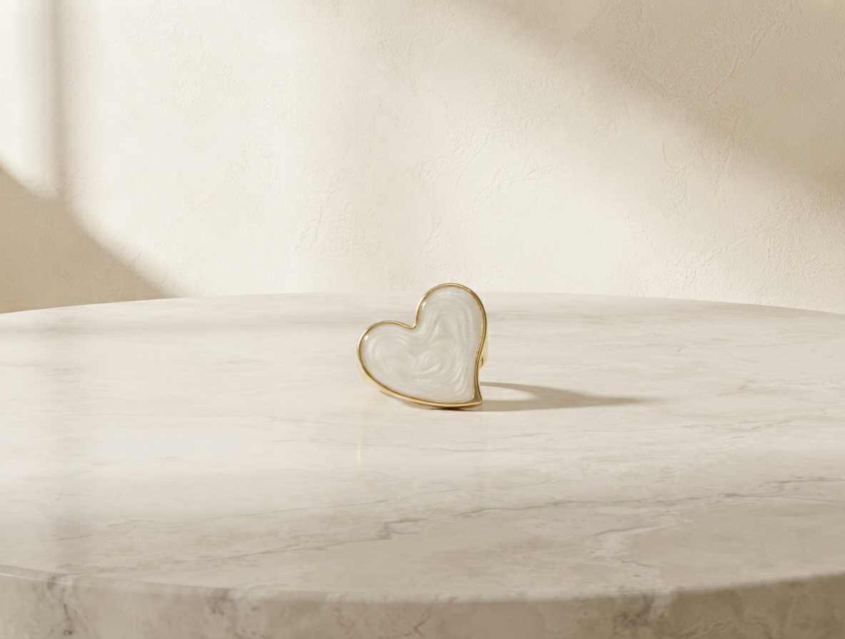 Heart Design Adjustable Ring (Anti-tarnish)