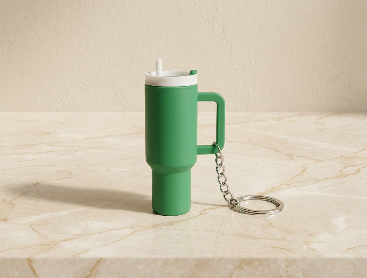 Tumbler Style Keychain - Plastic Accessory