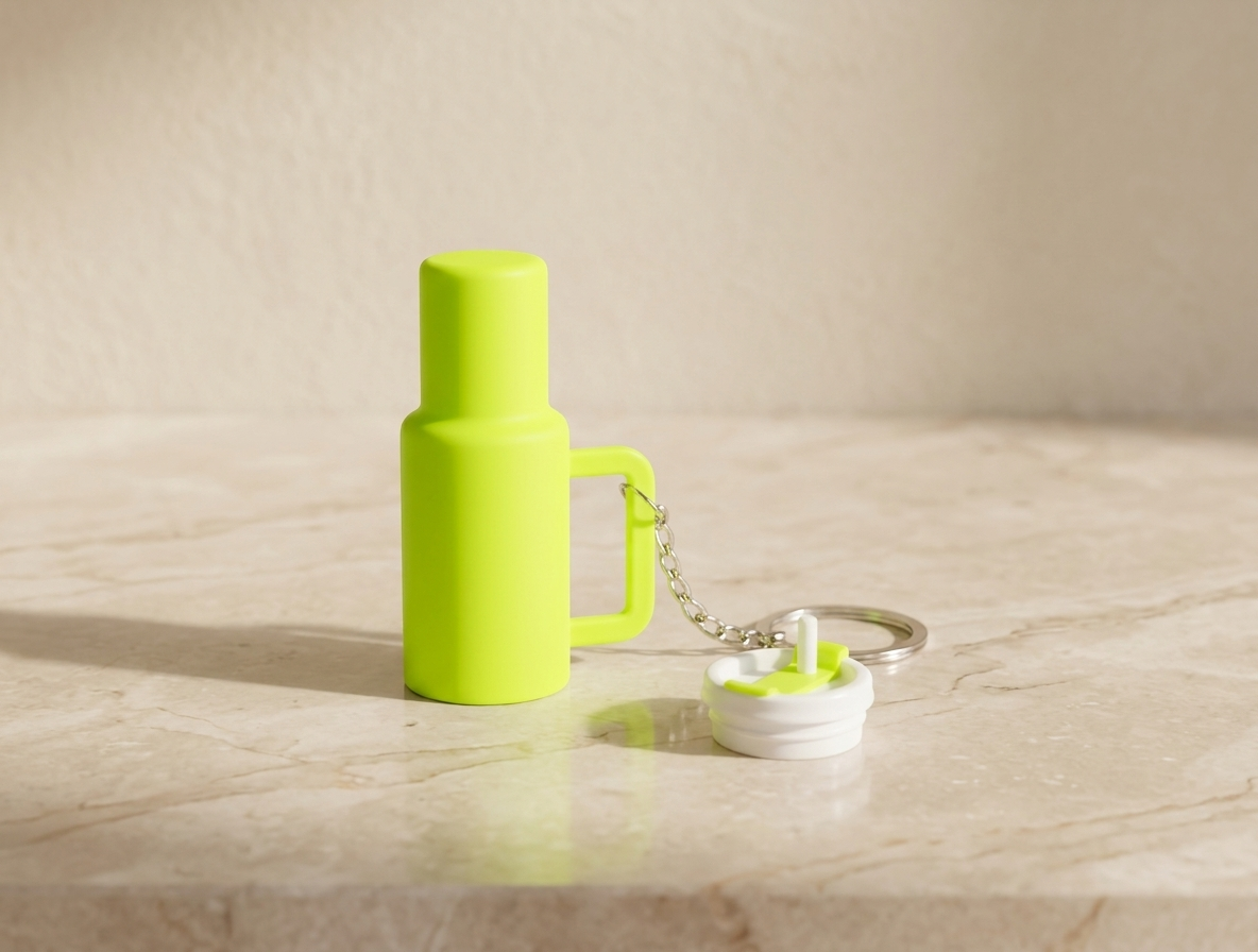 Tumbler Style Keychain - Plastic Accessory
