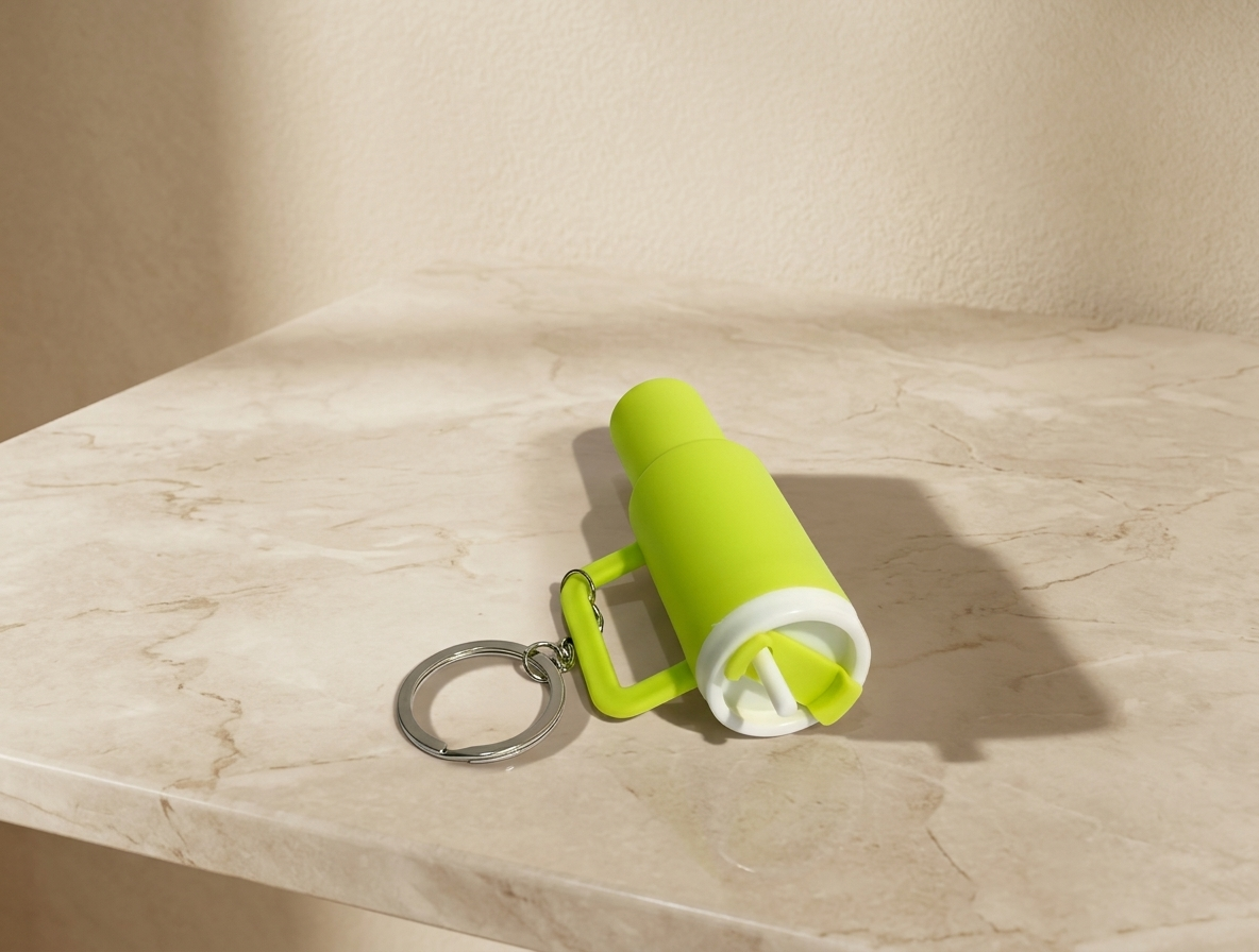 Tumbler Style Keychain - Plastic Accessory