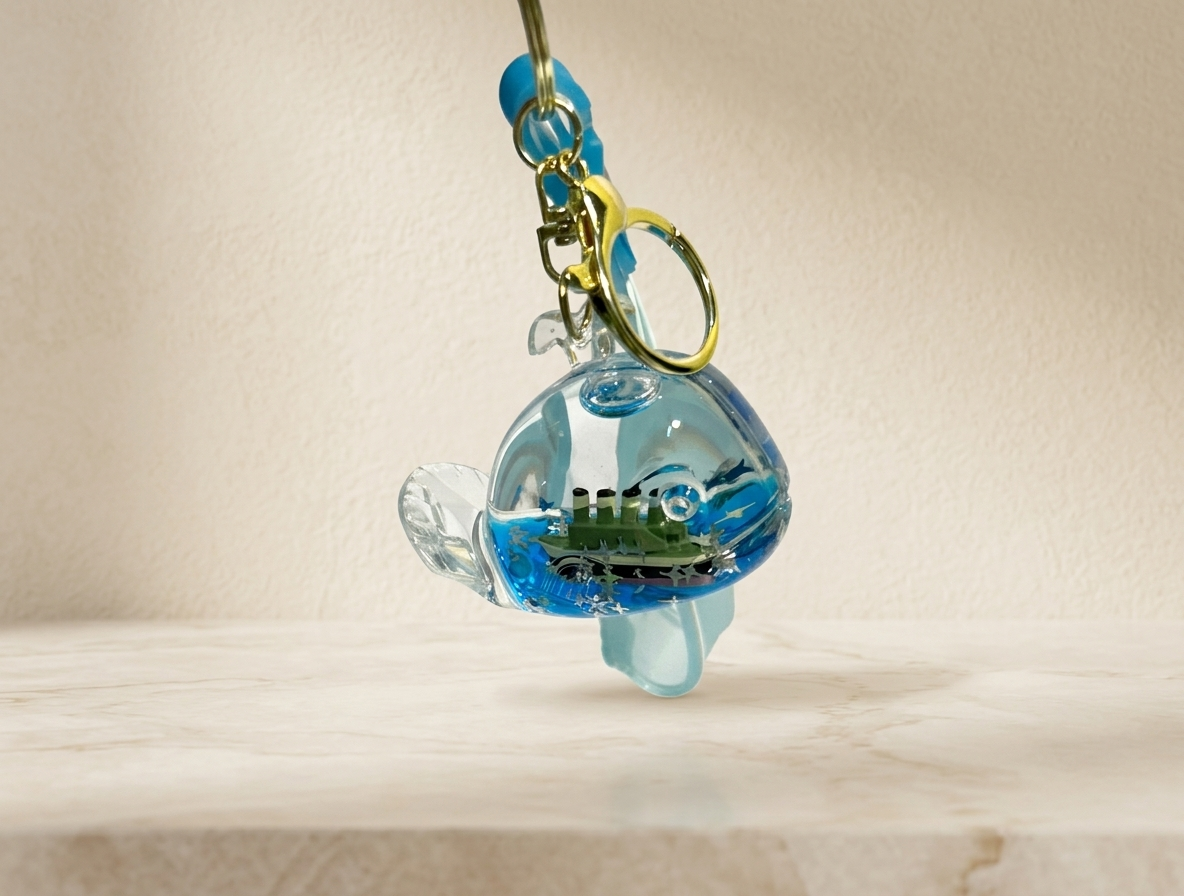 Ocean Inspired Keychain & Charm
