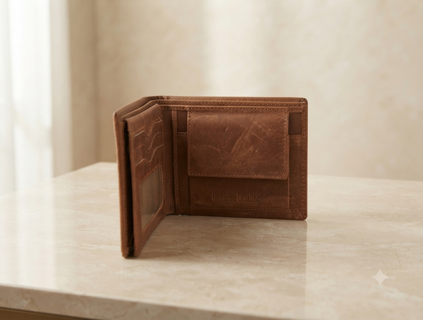 Cherry Red PU Leather Wallet