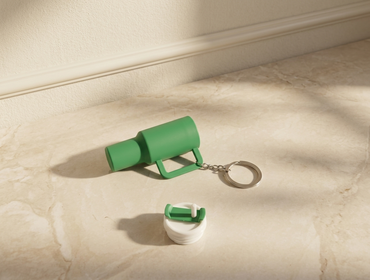 Tumbler Style Keychain - Plastic Accessory