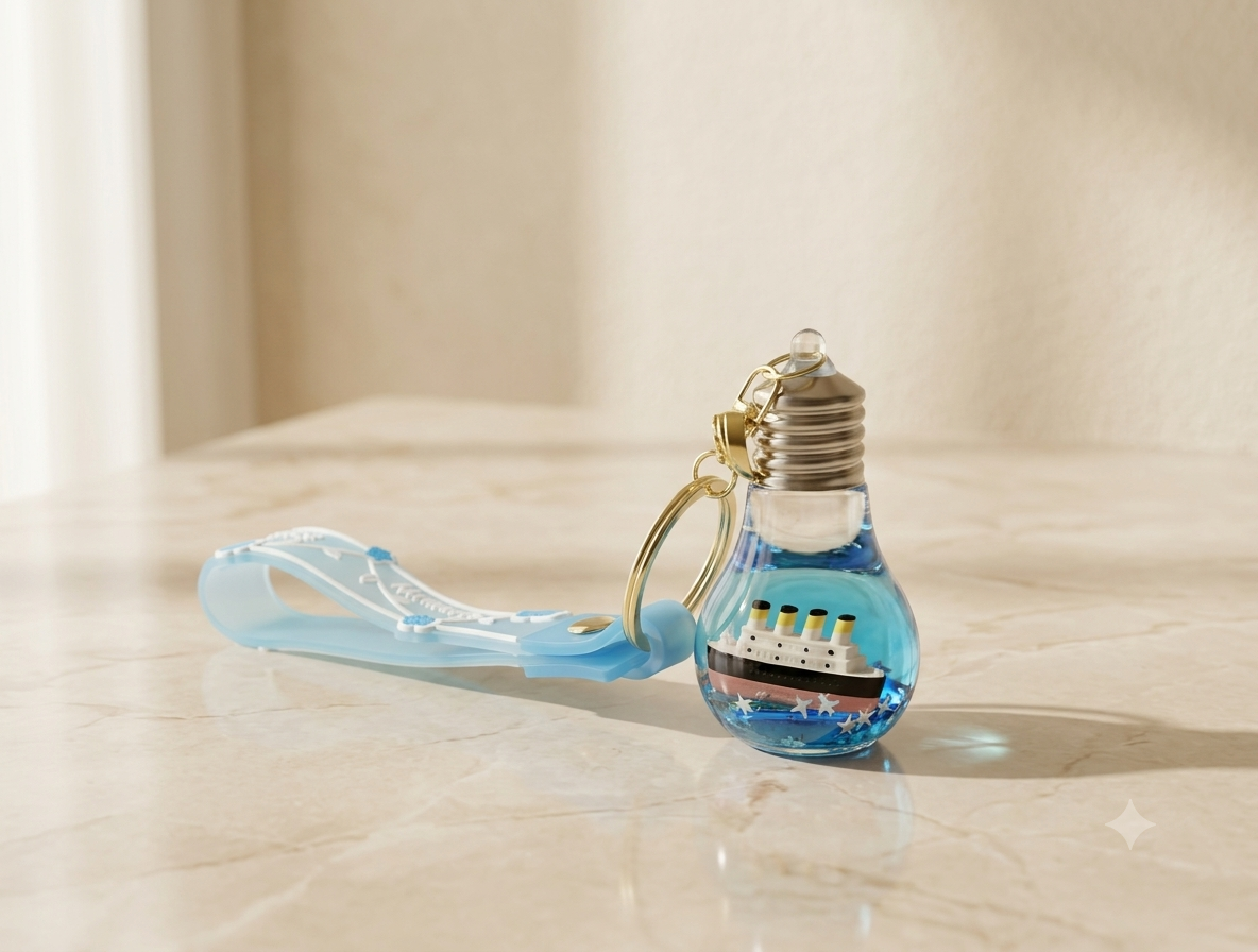 Ocean Inspired Keychain & Charm