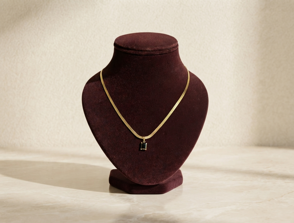 Gold-Plated Snake Chain Pendant