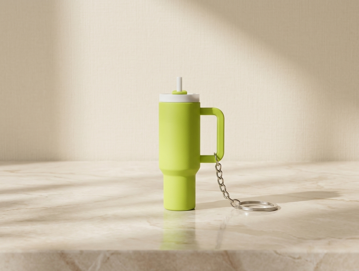 Tumbler Style Keychain - Plastic Accessory