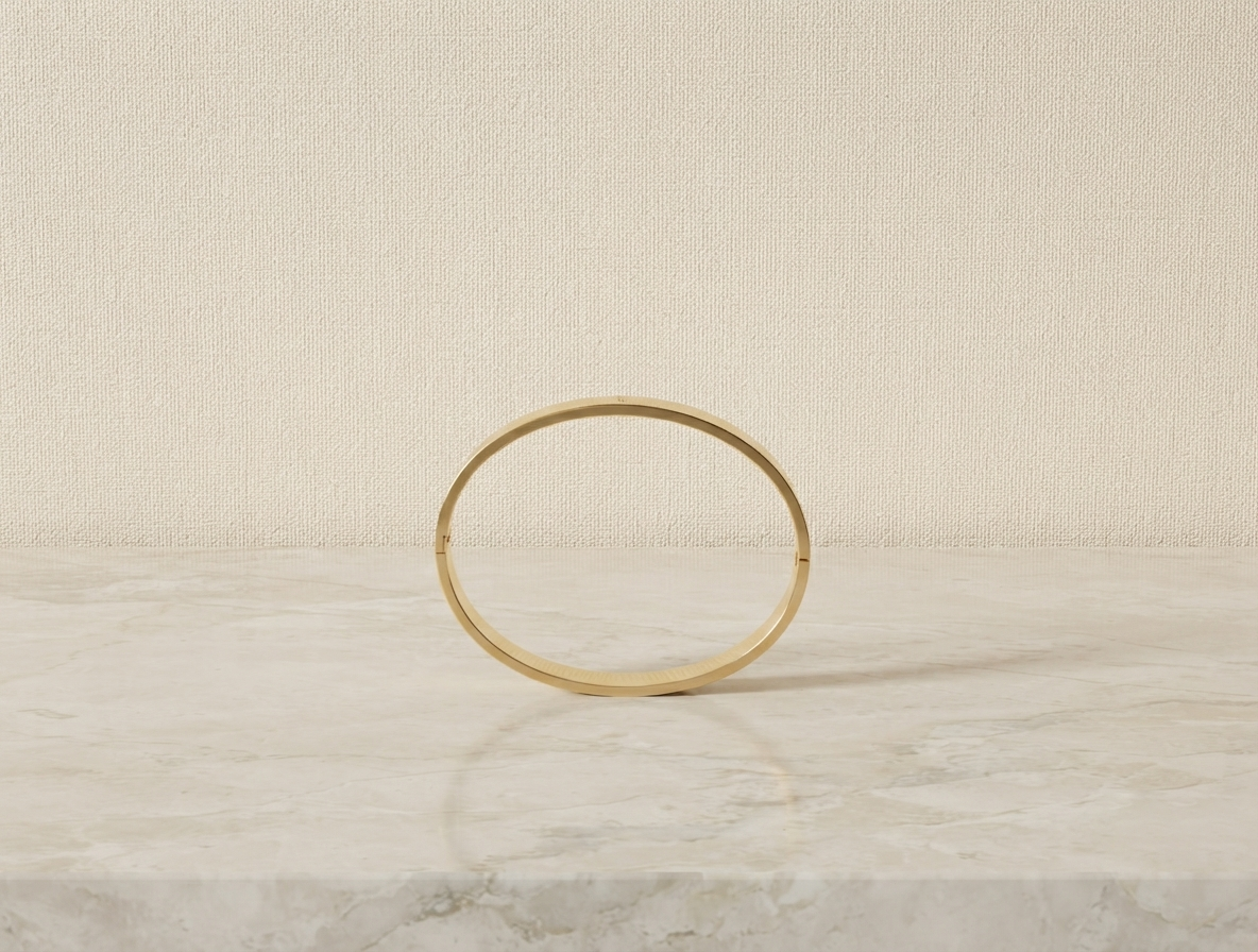 Mens Open Cuff Bracelet - Golden