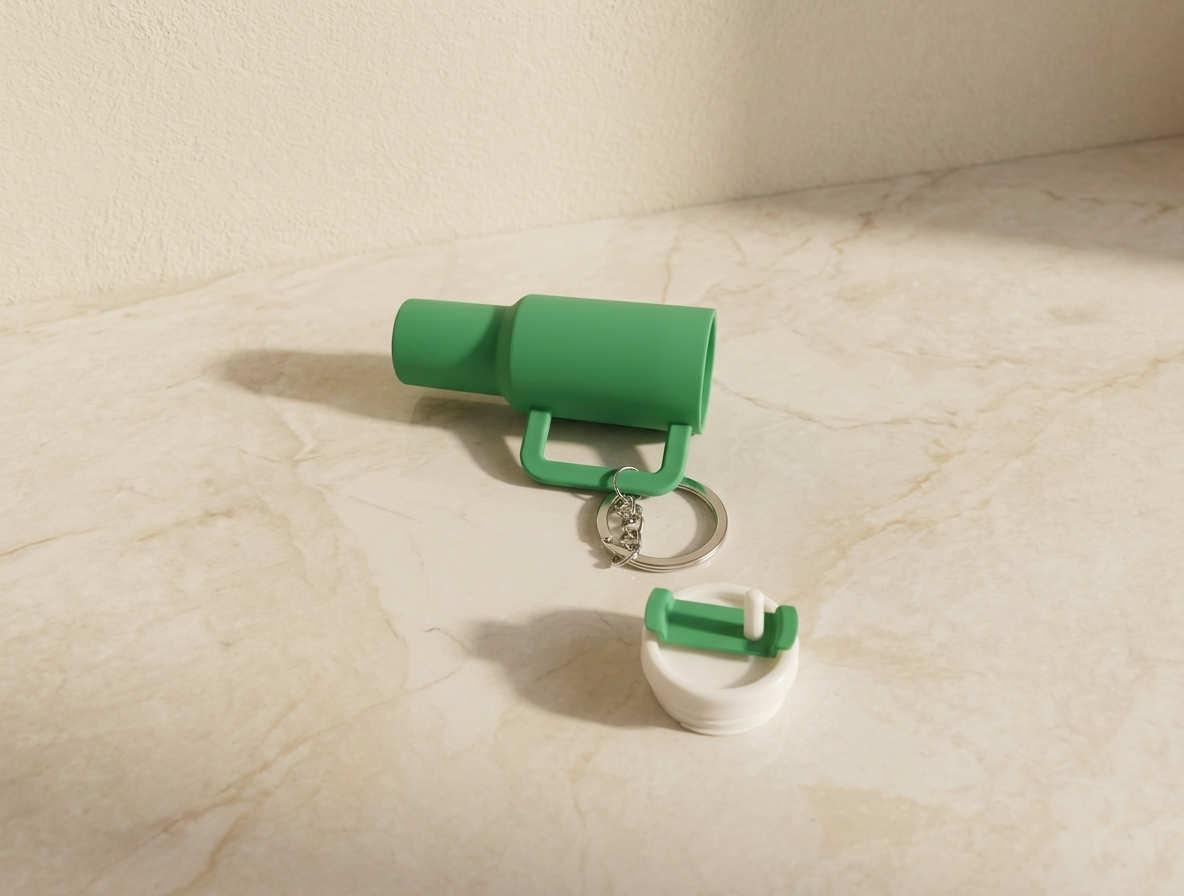 Tumbler Style Keychain - Plastic Accessory
