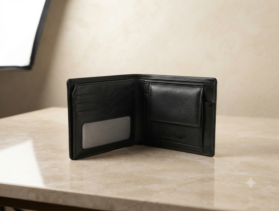 Black PU Leather Wallet