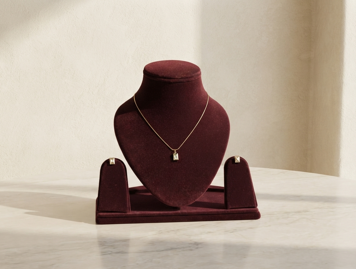Elegant Gold-Plated Necklace & Earring Set