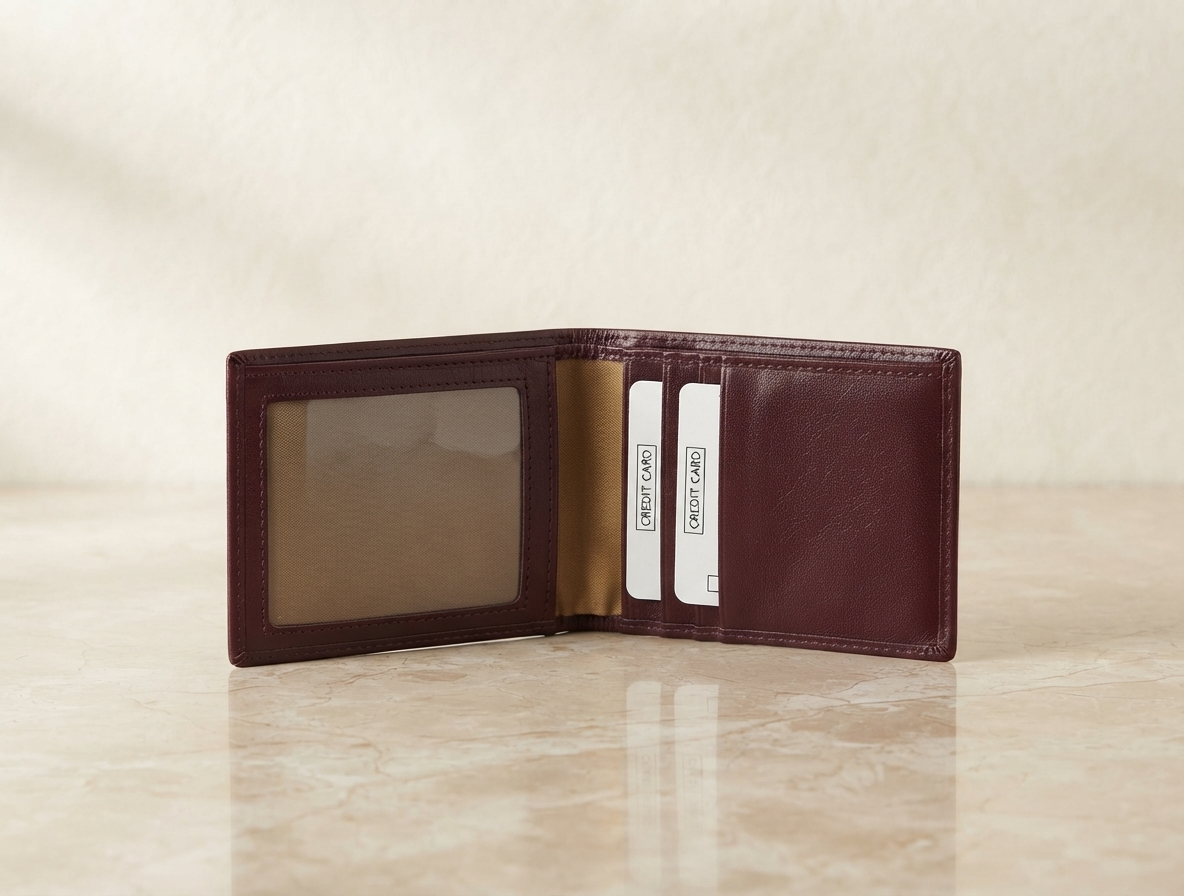 Leather Brown PU Leather Wallet