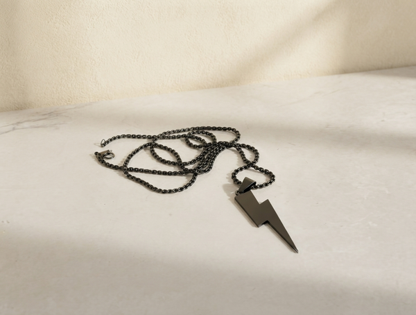 Black Stainless Steel Chain Locket