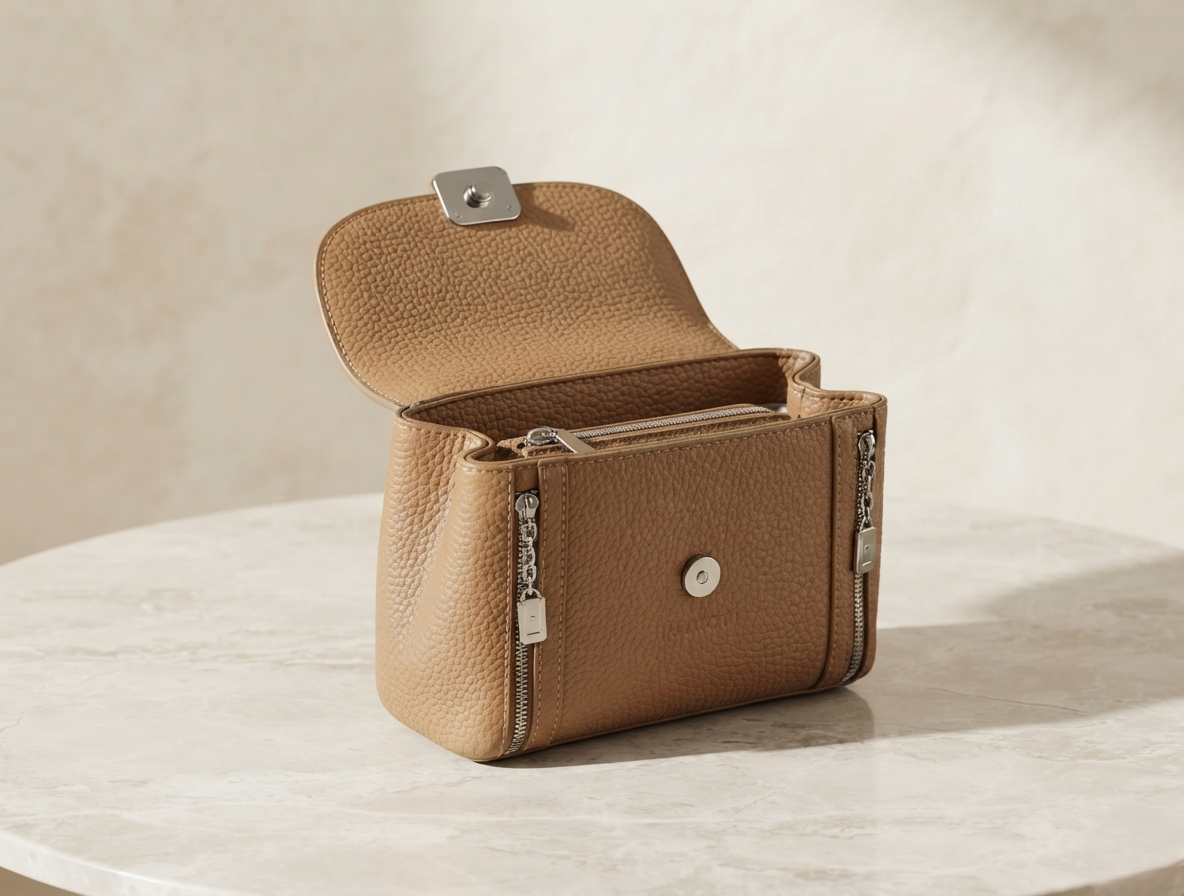 Velara Classic Brown Mini Handbag
