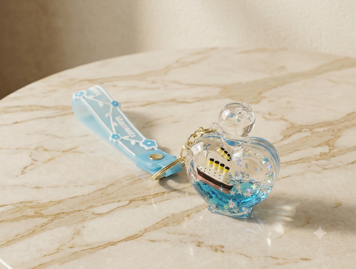 Ocean Inspired Keychain & Charm