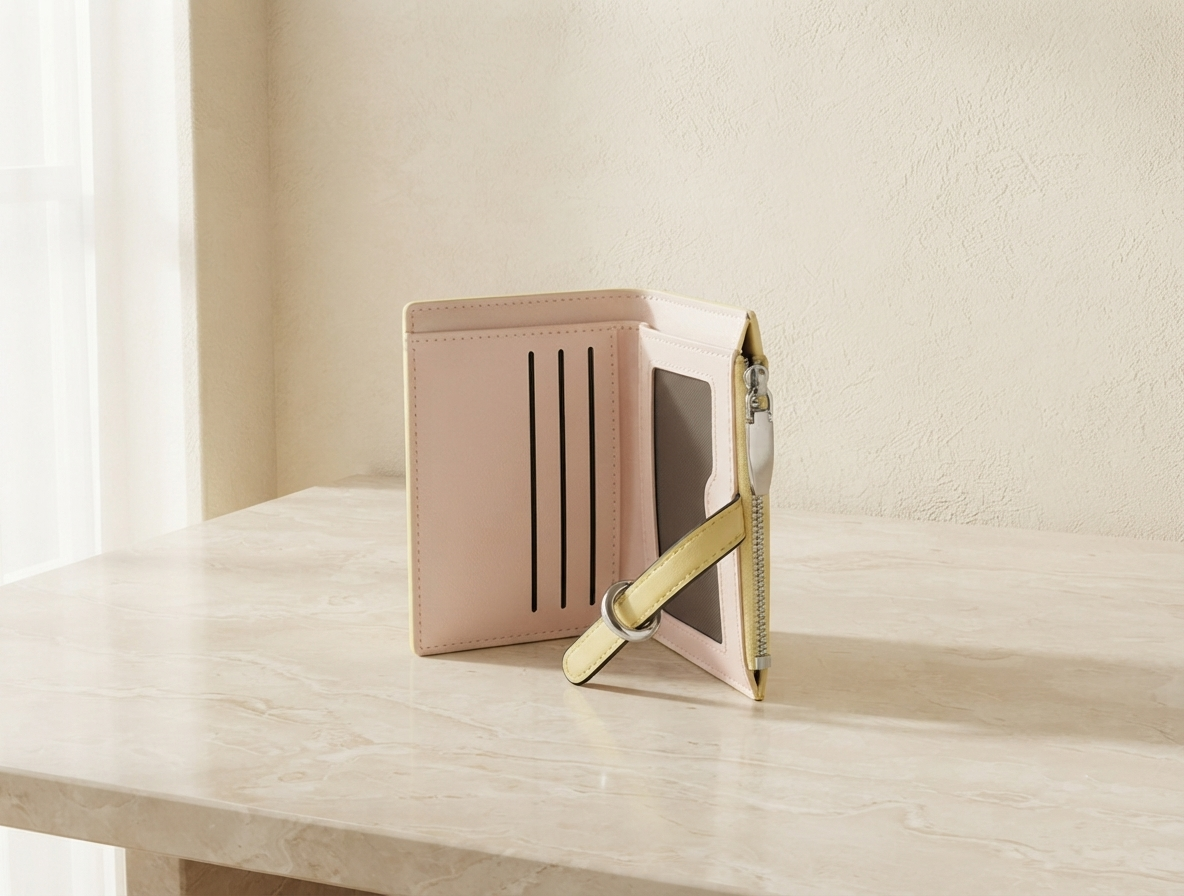 Lemon Yellow PU Leather Wallet
