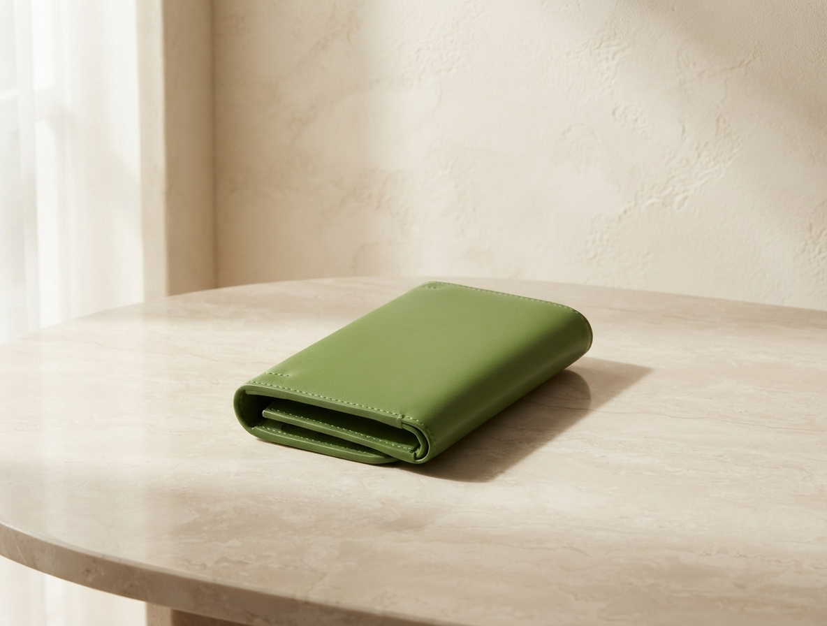 Lime Green PU Leather Wallet